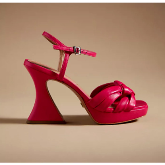 New Vicenza Knotted Pink Platform Heels - 40 EU (9.5 - 10 US) - Picture 3 of 6